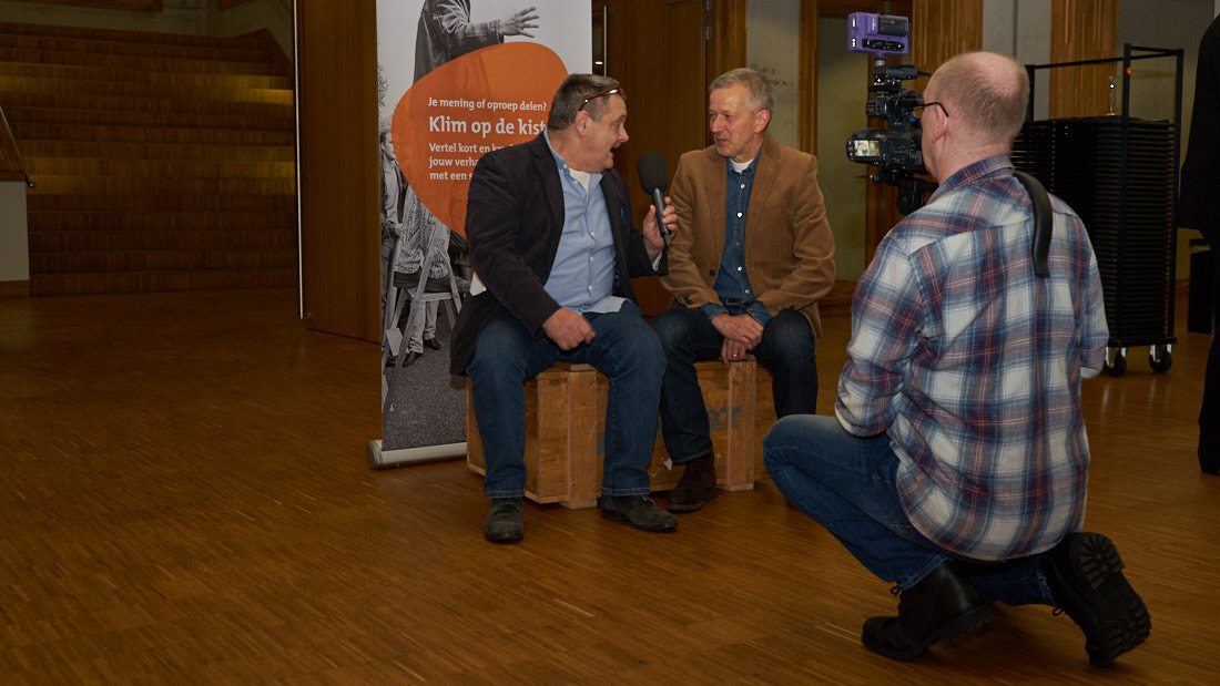 Rob Lampe in de politieke huiskamer Amersfoort Kiest